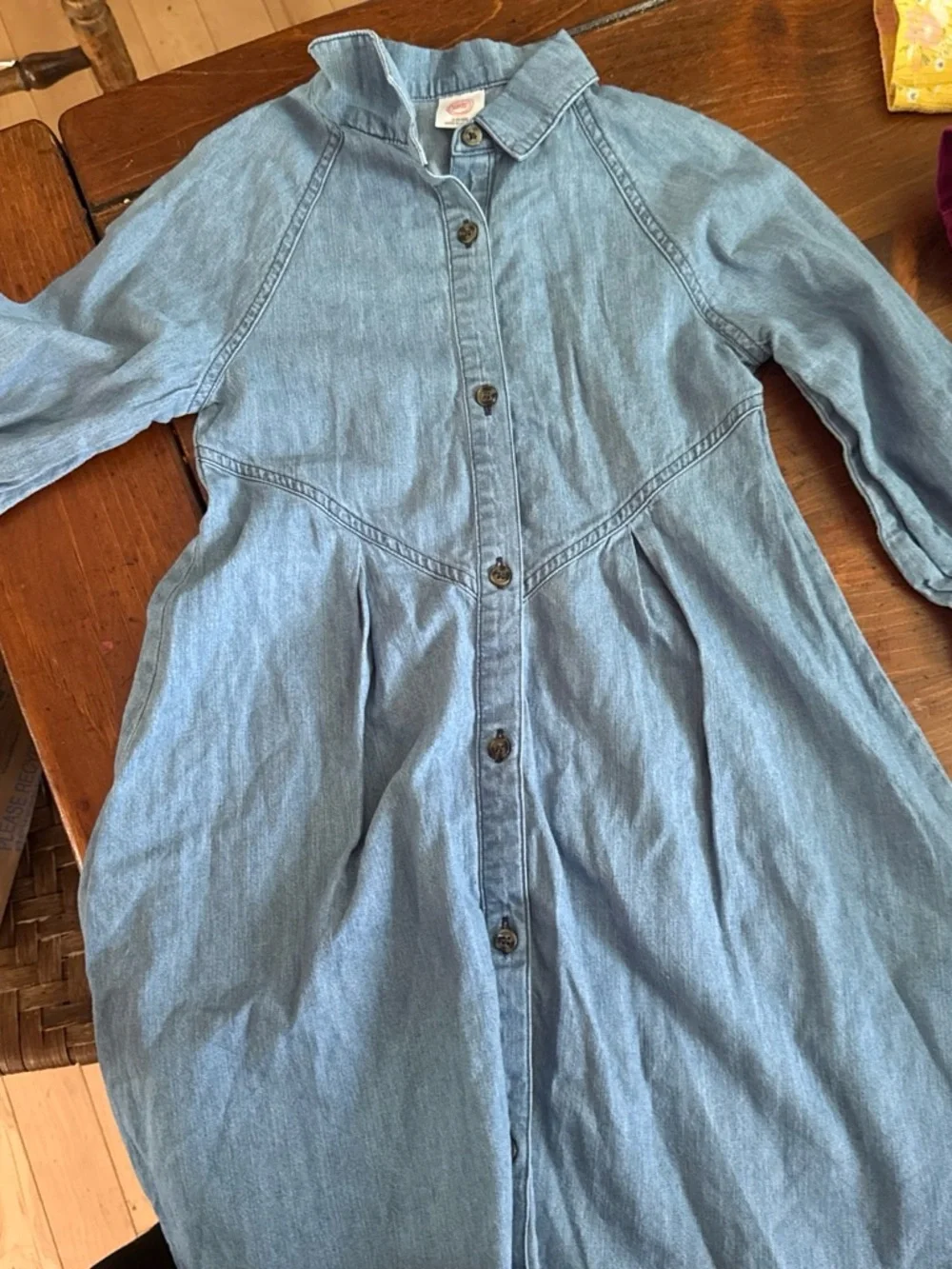 wonder nation Light Blue Denim Shirt Dress